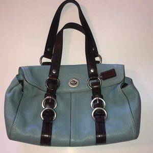 Coach Blue Leather Purse